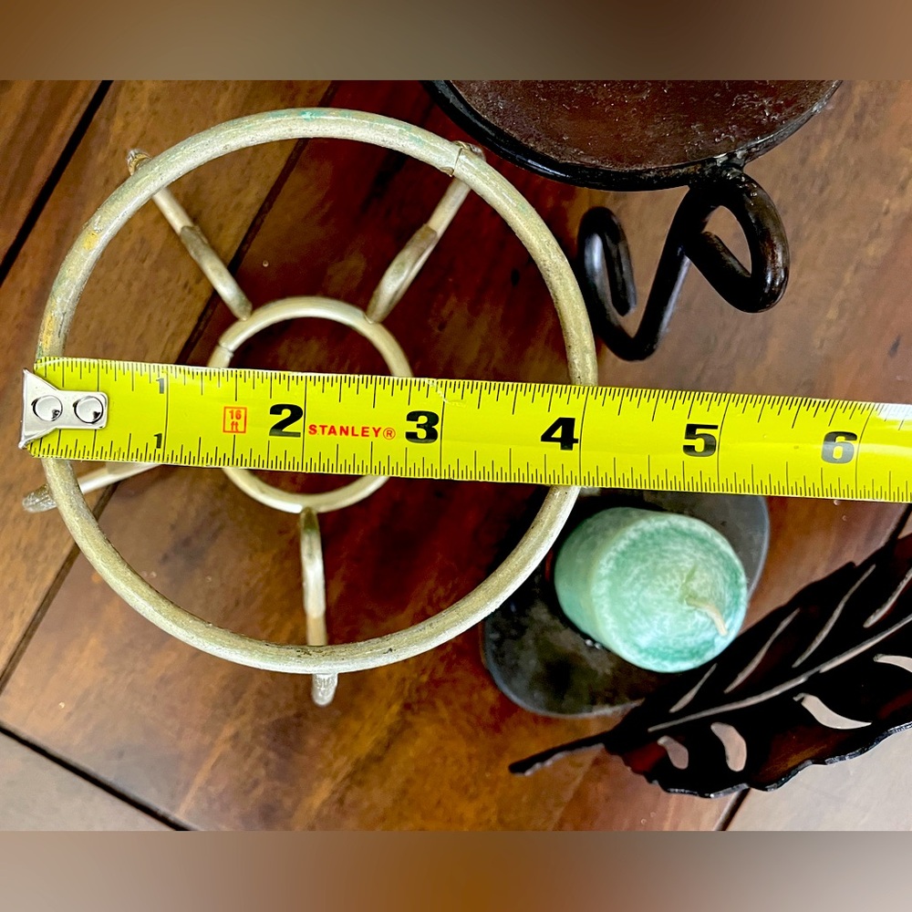 Metal Candle Holders - Set of 3